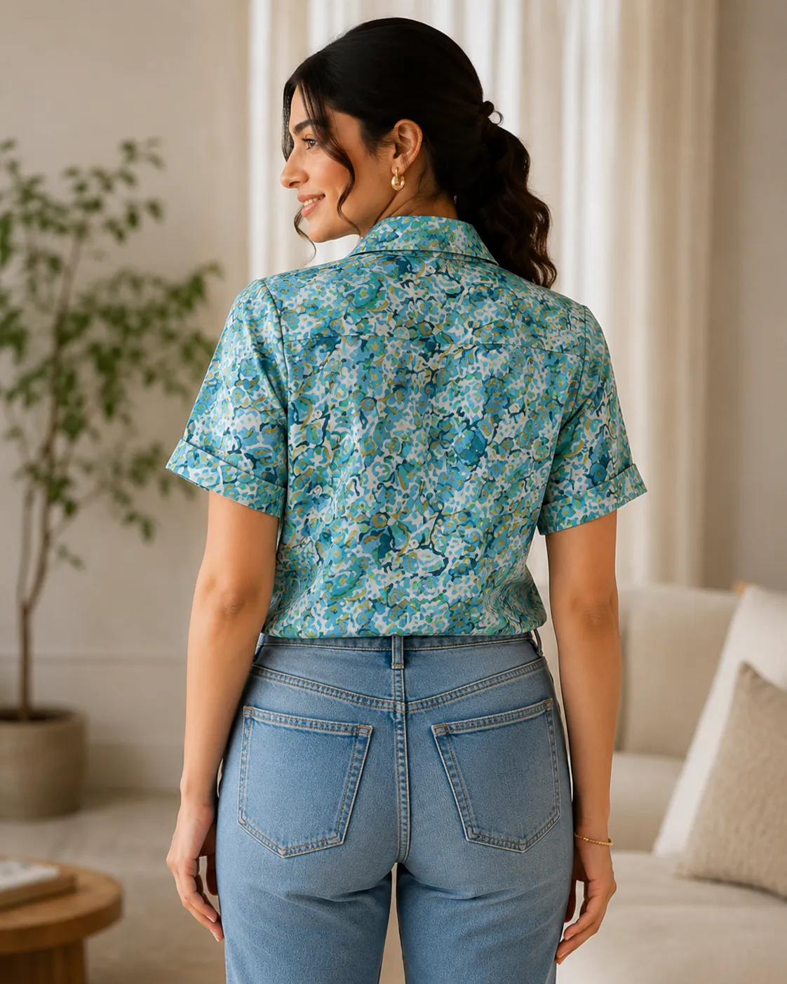 Floral Cotton Casual Shirt