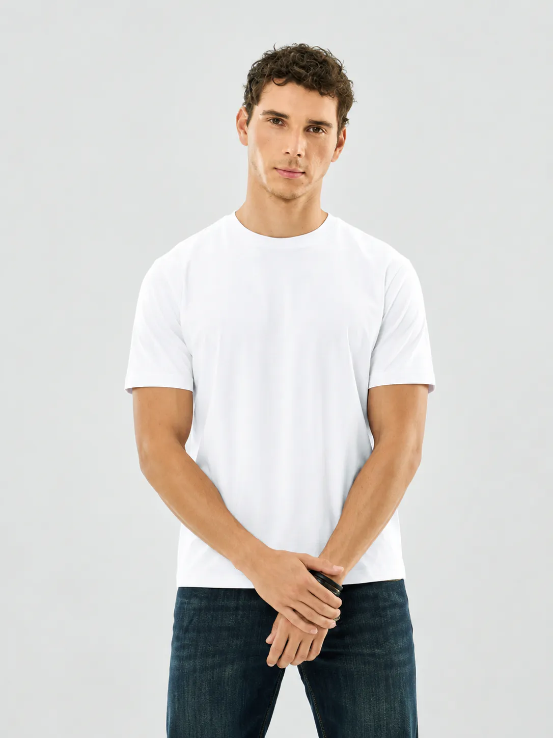 Men Crew Neck Regular T-shirt