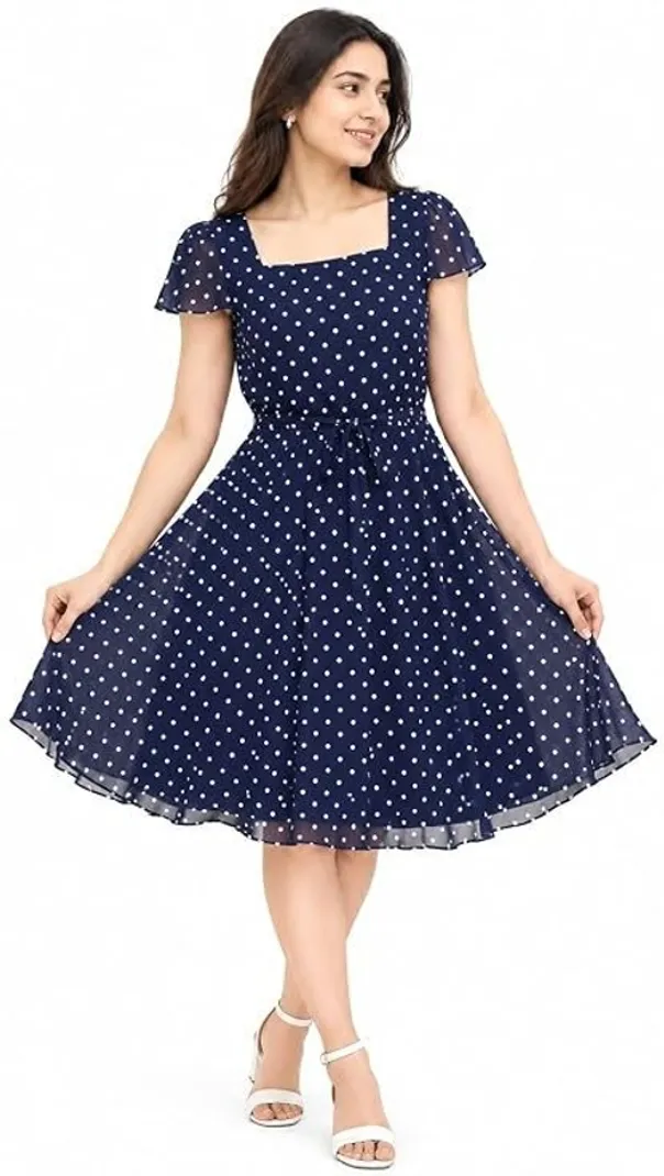 Women A-line Knee Length Dress