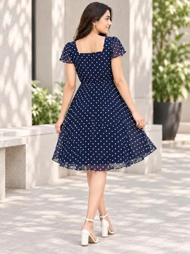 Women A-line Knee Length Dress