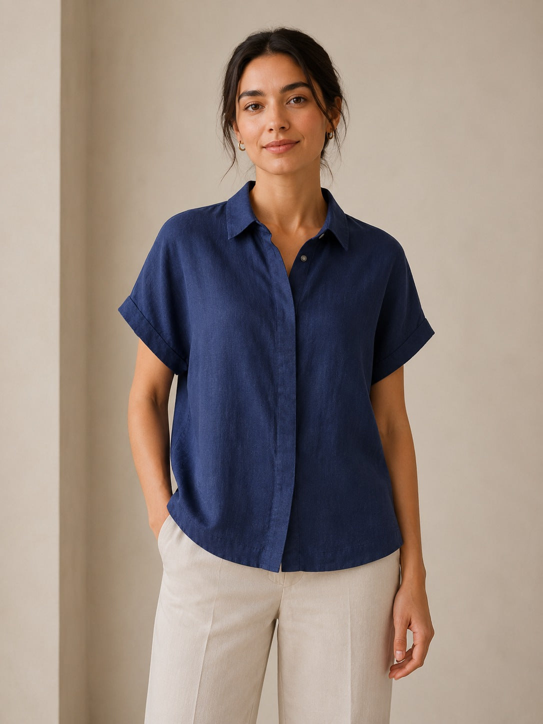Premium Linen Office Shirt for Women